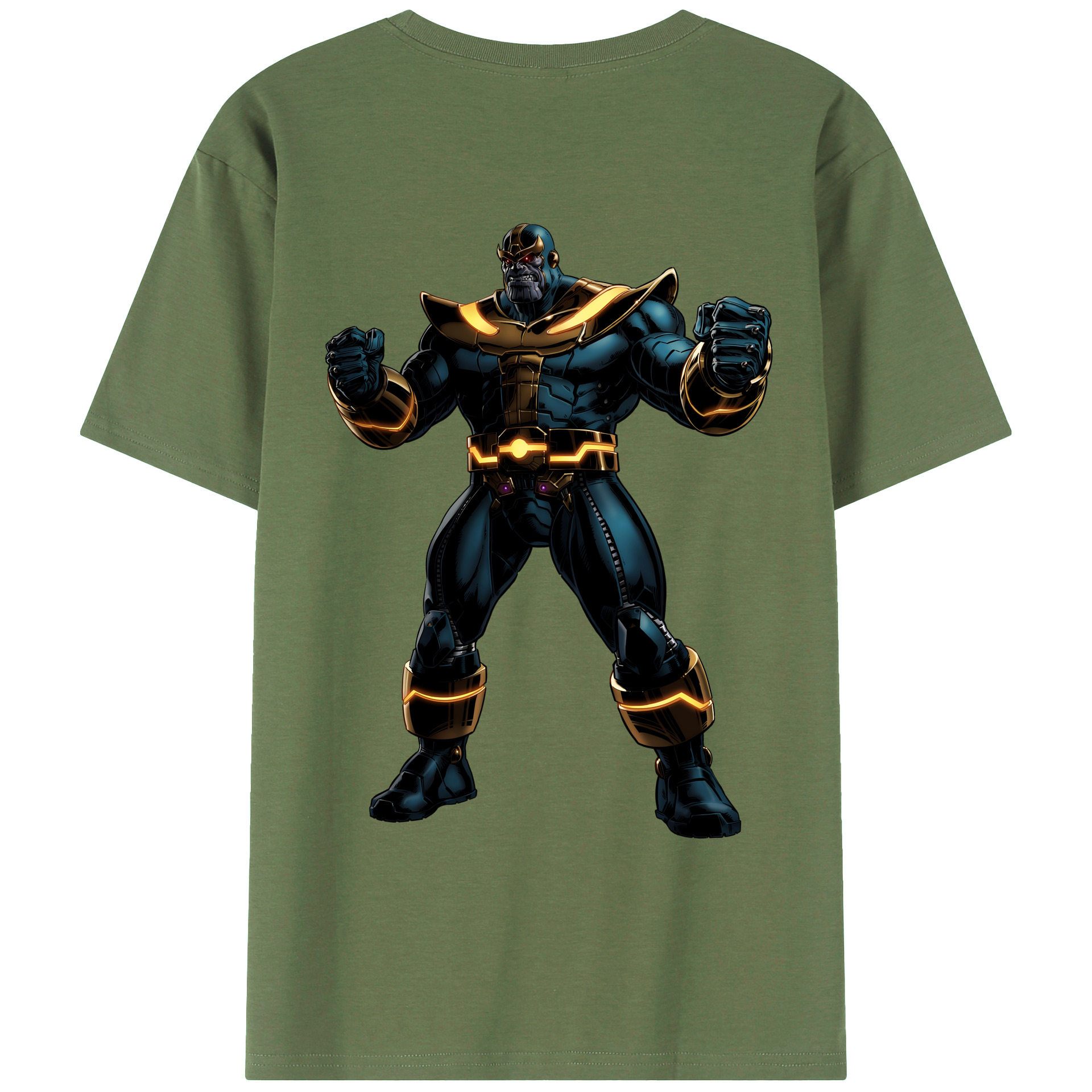 （画像用） アベンジャーズ The Avengers 綿100％ メンズ半袖Tシャツ（バックプリント） 通気性